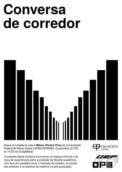Cartaz conversa de corredor para o GEFOP