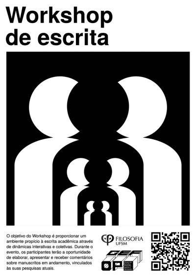 Cartaz workshop de escrita do GEFOP